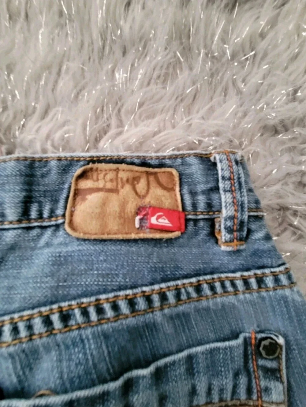 Vintage Y2k Quiksilver Jeans Quik Jean Youth Boys Straight Fit 27x27 Cotton